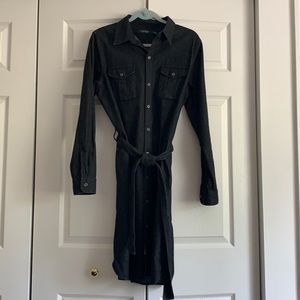 Long sleeve jean dress